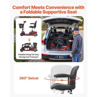 3-Wheel Electric Mobility Scooter for Adult & Seni