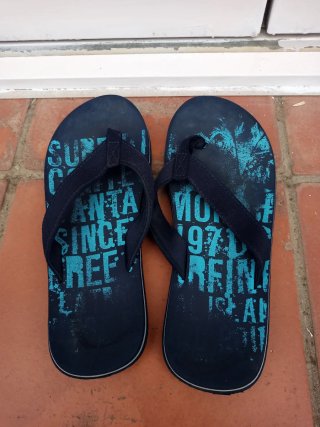 Chanclas Hombre Talla 45 Azul Marino