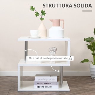 Mesa baja de piso, Mesa de salón blanca, Diseño mo