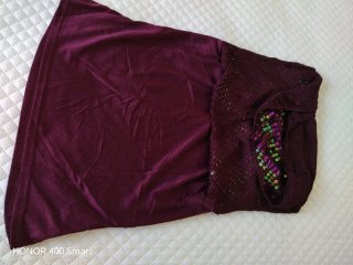 Top fiesta lentejuelas chevron