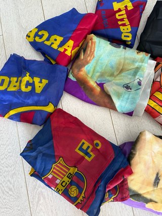 Banderas Vintage FC Barcelona y Real Madrid