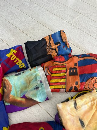 Banderas Vintage FC Barcelona y Real Madrid