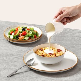 Juego de vajilla, servicio para 4 personas, platos