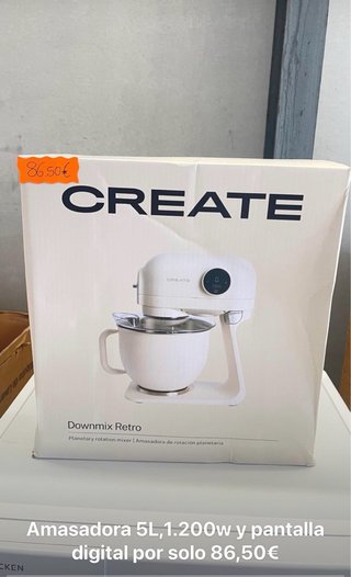 Amasadora Create Downmix Retro 5L