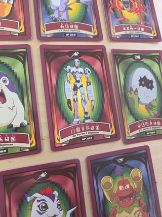 Lote 8 cartas llave Digimon Adventure Bandai 1999