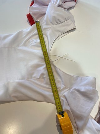 289 Traje Flamenca Volantes Rojo y Blanco