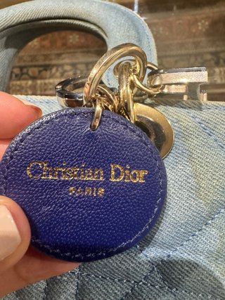 Bolso Dior Lady Dior Denim Azul