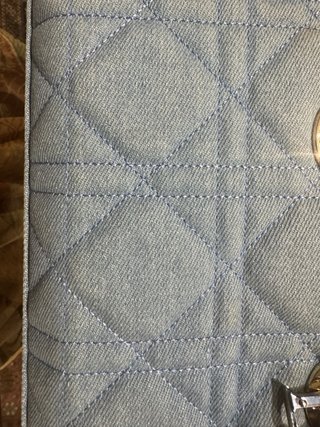 Bolso Dior Lady Dior Denim Azul