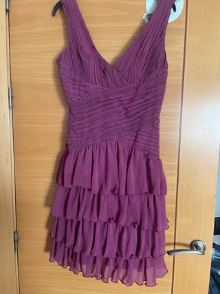 Vestido fiesta morado/frambuesa Veneno