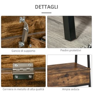 Mobile Scarpiera in Stile Industriale con Vano, Pa