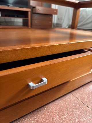 Mesa de centro madera y cristal