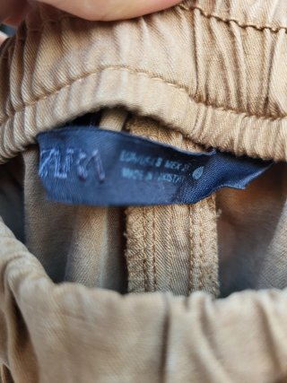 Pantalón Jogger Zara Camel