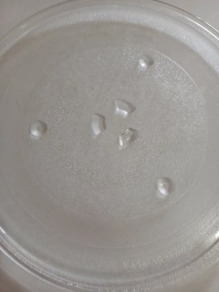 Plato giratorio para microondas de cristal
