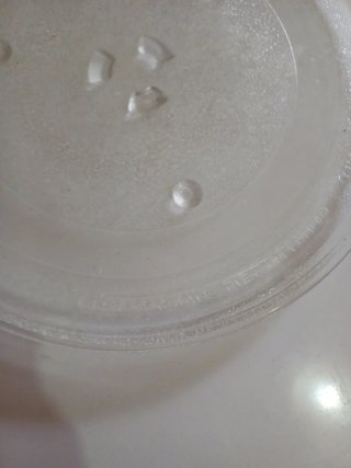 Plato giratorio para microondas de cristal