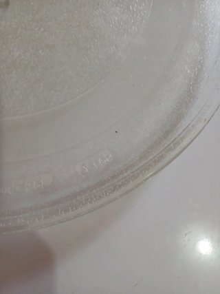 Plato giratorio para microondas de cristal
