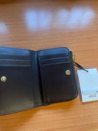 Cartera monedero lunares Mango