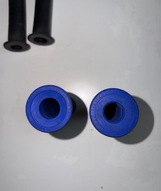 Puños Progrip Azul y Negro Moto
