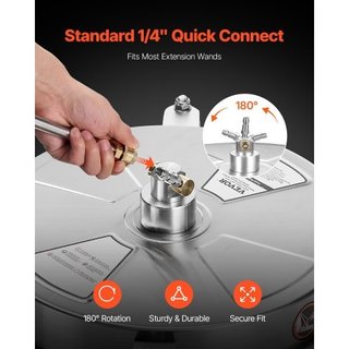 15" Pressure Washer Surface Cleaner, Stainless Ste