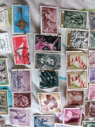 Lote Sellos Antiguos España franquismo 60/70