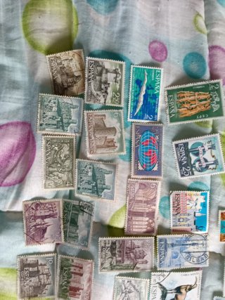 Lote Sellos Antiguos España franquismo 60/70