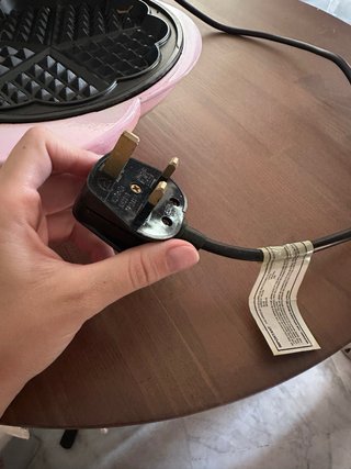 Mini gofrera rosa 1000W