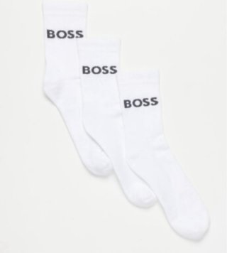 Pack 3 Calcetines BOSS Blancos Talla 40-46