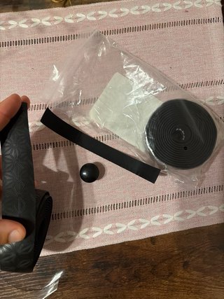 Cinta de manillar de bicicleta negra