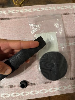 Cinta de manillar de bicicleta negra