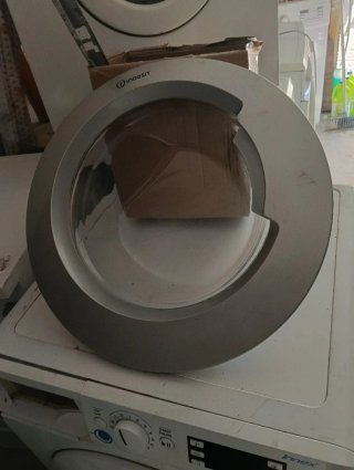 Puerta Lavadora Indesit 8kg. Blanca o gris
