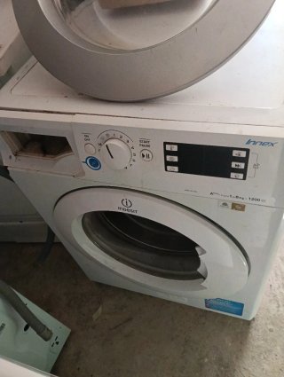 Puerta Lavadora Indesit 8kg. Blanca o gris