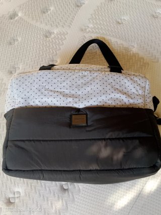 Bolso Bonjour Bebe negro-gris