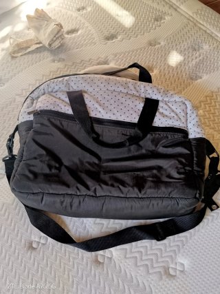Bolso Bonjour Bebe negro-gris