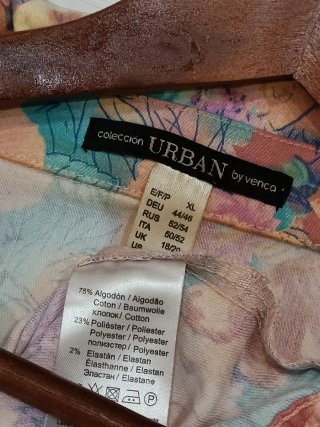 Cazadora vaquera floral URBAN