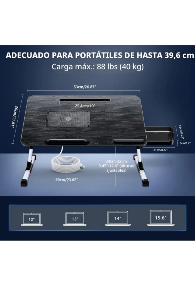 Tavolo pieghevole portatile per letto/pavimento