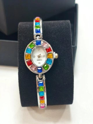 Reloj joya bisutería eslabones multicolor