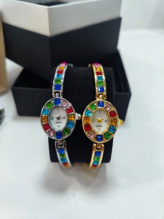 Reloj joya bisutería eslabones multicolor