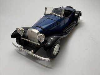 Mercedes-Benz SSK Roadster modellino vintage blu