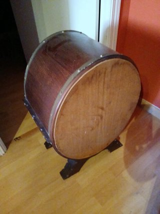 Botellero antiguo de madera