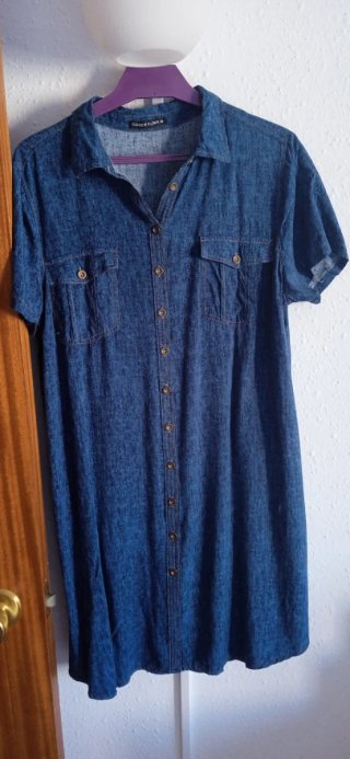 Vestido estampado tejano