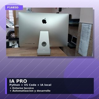iMac 27 2019 I5-3GHZ 8GB 1TB SSD IA Pro