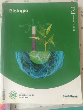Libro de BIOLOGIA. 2o de Bachillerato. SANTILLANA