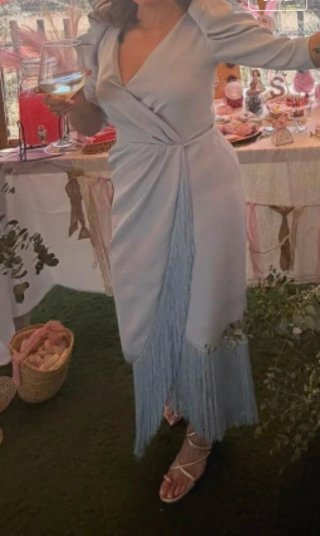 Vestido Málaga Celeste Talla S,puesto solo 1 día
