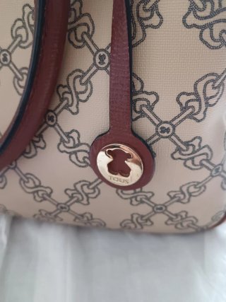 Bolso Tous Beige y Marrón