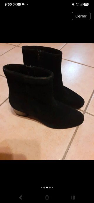 Botines Clarks Negros Talla 39