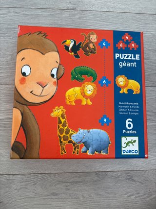 Puzzle Djeco animales 6 piezas