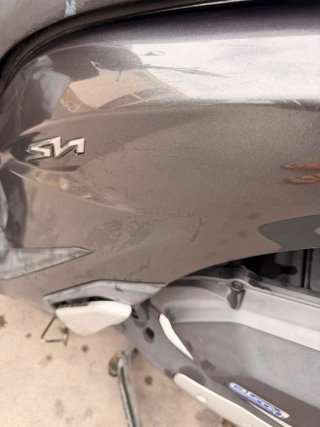 Honda Gris Scooter Moto