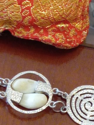 Pulsera Plata Ley Natural Beige