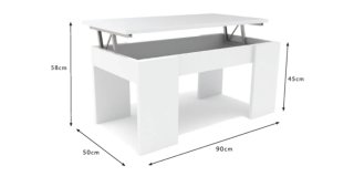 Mesa centro elevable madera
