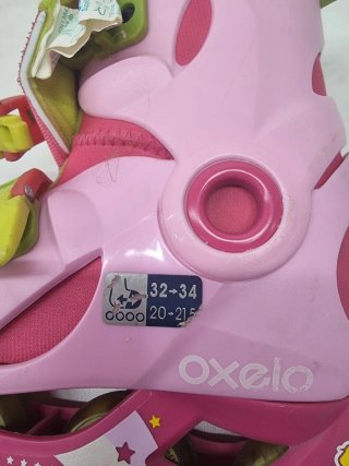 Patines Oxelo rosas talla 32-34