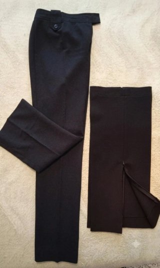 Lote 2 Pantalones Mujer Negro Pinza